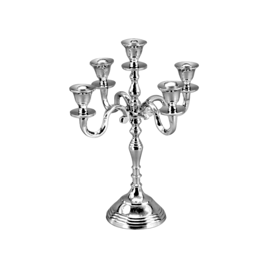 Silber Kerzenständer 5-armig klein